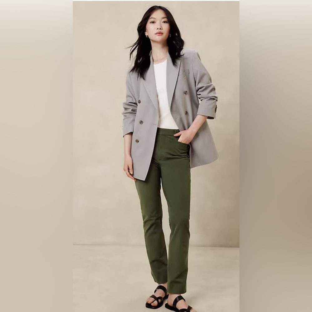 Banana Republic Sloan High Rise Dark Green Skinny Pants sz 6S
